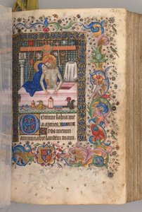 Hours of Charles the Noble, King of Navarre: fol. 128r, Man of Sorrows