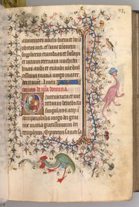 Hours of Charles the Noble, King of Navarre 1361-1425: fol. 17a, Text