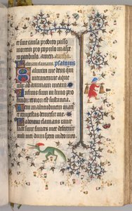 Hours of Charles the Noble, King of Navarre 1361-1425: fol. 186r, Text by Master of the Brussels Initials and Associates