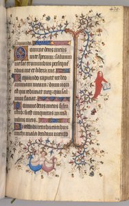 Hours of Charles the Noble, King of Navarre 1361-1425: fol. 214r, Text, c. 1405