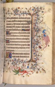 Hours of Charles the Noble, King of Navarre 1361-1425: fol. 217r, Text by Master of the Brussels Initials and Associates