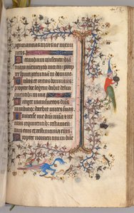Hours of Charles the Noble, King of Navarre 1361-1425: fol. 221r, Text, c. 1405 by Master of the Brussels Initials and Associates