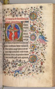 Hours of Charles the Noble, King of Navarre 1361-1425: fol. 259r, The Trinity by Master of the Brussels Initials and Associates