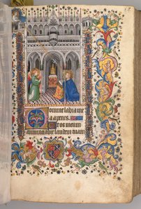 Hours of Charles the Noble, King of Navarre 1361-1425: fol. 29r, The Annunciation Matins