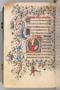 Hours of Charles the Noble, King of Navarre 1361-1425, fol. 301v, St. Cecilia, c. 1405
