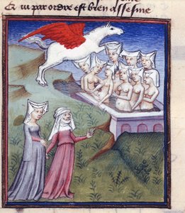 Nine Muses Bathing, from the Collected Works of Christine de Pisan