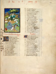 Shepherdess watches her flock, from Le Dit de la Pastoure, from 