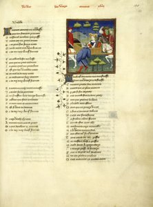 Lady in a horse-borne litter by Master of the Cité des Dames