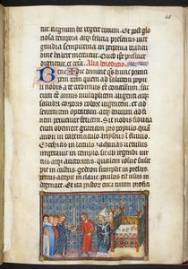 The King transmitting the sword to the Seneschal (Duke of Anjou), from 