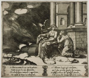 Proserpina Gives Psyche the Box of Beauty
