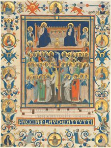 Christ and the Virgin Enthroned with Forty Saints