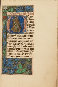 Initial O: Saint James the Greater by Master of the Dresden Prayer Book