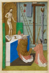 The Mass of Saint Gregory by Master of the Dresden Prayer Books