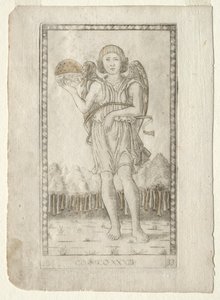 Genius of the World from the Tarocchi, series B: Cosmic Principles & Virtues, #33