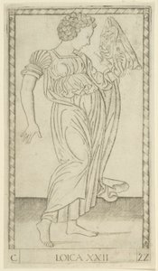 Logic, Plate 22 from Arts and Sciences by Master of the E Series Tarocchi