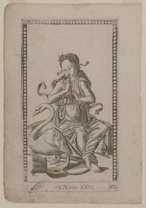 Music (from the Tarocchi, series C: Liberal Arts, #26) by Master of the E Series Tarocchi