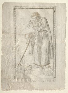 Saturn from the Tarocchi, Series A: Firmaments of the Universe, #47