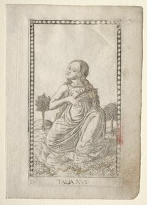 Thalia (comedy, pastoral poetry) (from the Tarocchi series D: Apollo and the Muses, #16)