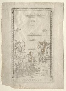 Venus (from the Tarocchi, series A: Firmaments of the Universe, #43) by Master of the E Series Tarocchi
