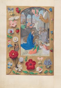 Hours of Queen Isabella the Catholic, Queen of Spain: Fol. 126v, Nativity