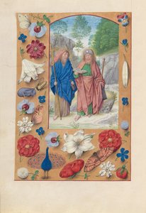 Hours of Queen Isabella the Catholic, Queen of Spain: Fol. 175v, Saints Philip & James, c. 1500