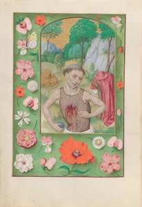 Hours of Queen Isabella the Catholic, Queen of Spain: Fol. 185v, St. Jerome by Master of the First Prayerbook of Maximillian