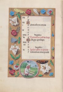 Hours of Queen Isabella the Catholic, Queen of Spain: Fol. 7v, June, c. 1500