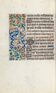 Book of Hours Use of Rouen: fol. 105v by Master of the Geneva Latini