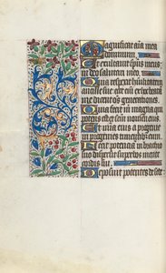 Book of Hours Use of Rouen: fol. 107v by Master of the Geneva Latini