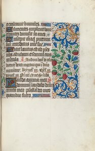 Book of Hours Use of Rouen: fol. 108r, c. 1470 by Master of the Geneva Latini