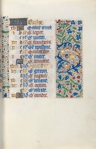Book of Hours Use of Rouen: fol. 10r by Master of the Geneva Latini
