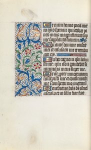 Book of Hours Use of Rouen: fol. 128v by Master of the Geneva Latini