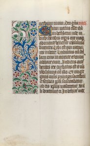 Book of Hours Use of Rouen: fol. 16v by Master of the Geneva Latini