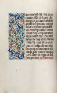 Book of Hours Use of Rouen: fol. 17v by Master of the Geneva Latini