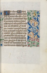 Book of Hours Use of Rouen: fol. 18r, c1470 by Master of the Geneva Latini