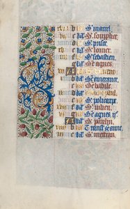 Book of Hours Use of Rouen: fol. 1v, c. 1470