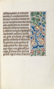 Book of Hours Use of Rouen: fol. 25r by Master of the Geneva Latini