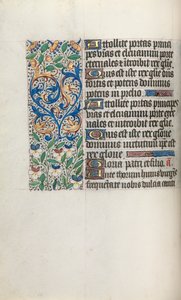 Book of Hours Use of Rouen: fol. 34v by Master of the Geneva Latini