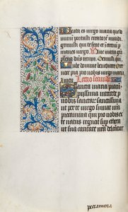 Book of Hours Use of Rouen: fol. 35v, c. 1470 by Master of the Geneva Latini