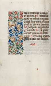 Book of Hours Use of Rouen: fol. 63v, c. 1470 by Master of the Geneva Latini