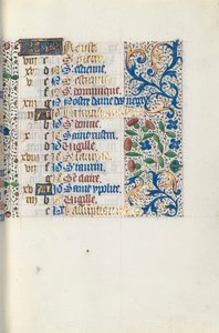 Book of Hours Use of Rouen: fol. 8r, c. 1470 by Master of the Geneva Latini