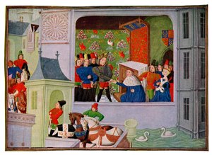 Interview of Richard II and the Duke of Gloucester by Master of the Harley Froissart