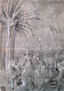 David and Abigail by Master of the Historia of Frederici