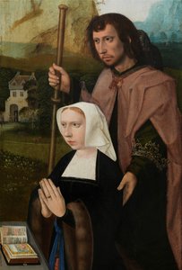Virgin and Child with St. Catherine and St. Barbara (detail) by Master of the Holy Blood