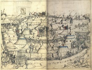 The Wagon Fort from the Medieval Housebook of Wolfegg Castle