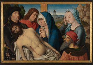 Lamentation by Master of The Legend of St. Lucy