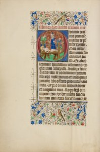 Initial O: The Martyrdom of Saint Erasmus by Master of the Llangattock Hours