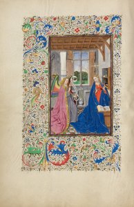 The Annunciation by Master of the Llangattock Hours