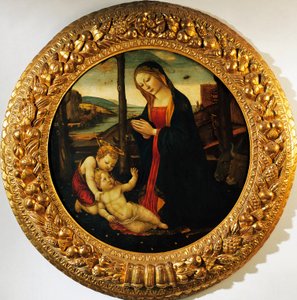 Madonna and Child with the infant Saint John the Baptist, attributed to the Master of Tondo Miller