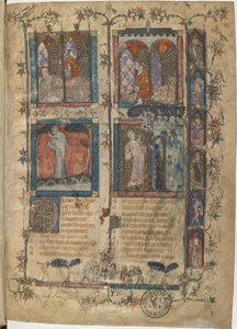 Miniature from a Manuscript of the Roman de la Rose by Guillaume de Lorris and Jean de Meun by Master of the Rose novels